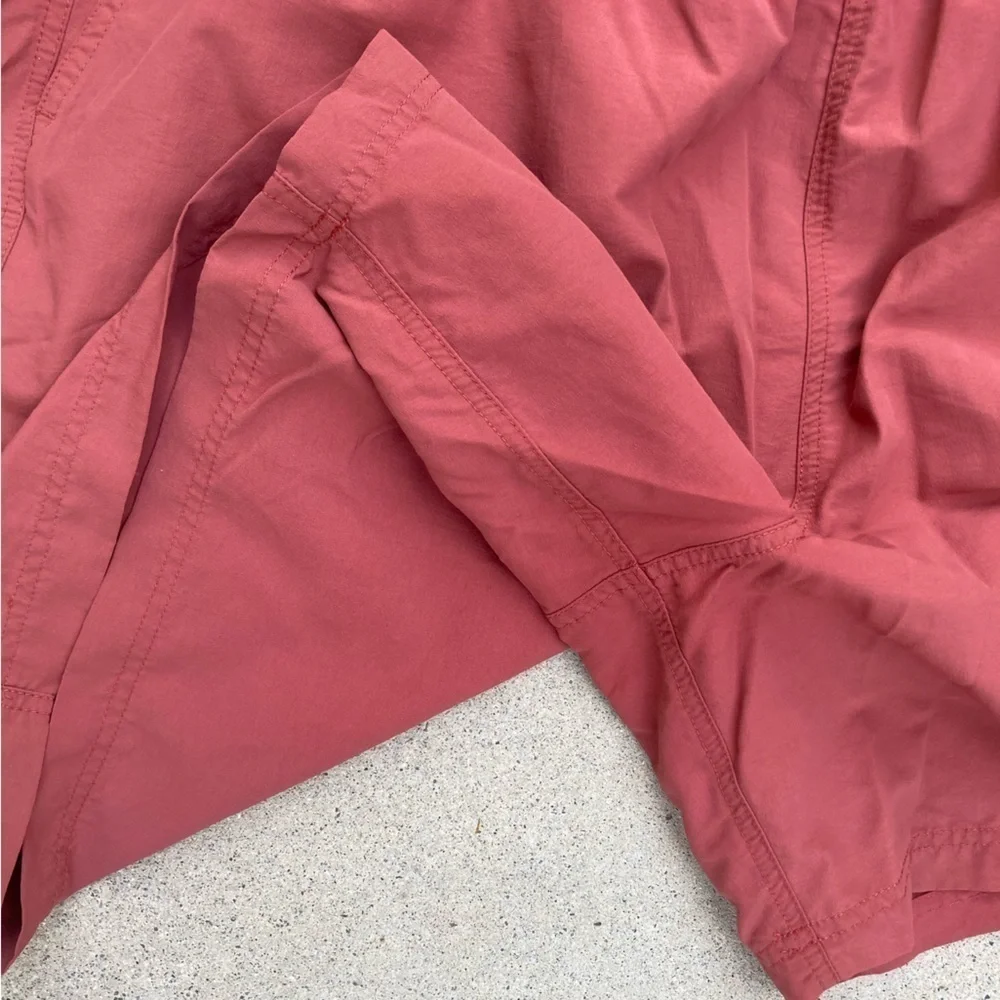 Men's LL Bean‎ Swim Trunks Rust Red Solid Logo NO TAGS Drawstring Gym Unlined